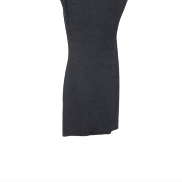 HELMUT LANG Sonar Grey Asymmetrical 100% Wool Sleeveless Dress Women's Size XS - Picture 12 of 16